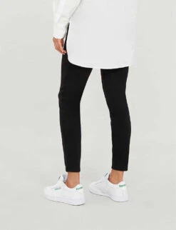 Spanx Mama Ankle Jean-ish High-rise Stretch-jersey Maternity Leggings 8 Spanx Mama Ankle Jean-ish High-rise Stretch-jersey Maternity Leggings -Women Clothing Store 1094 3006587 20154R VERYBLACK ALT02