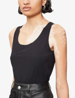 Wolford Aurora Pure Stretch-jersey Vest Top -Women Clothing Store 121 85008583 52730 BLACK ALT03