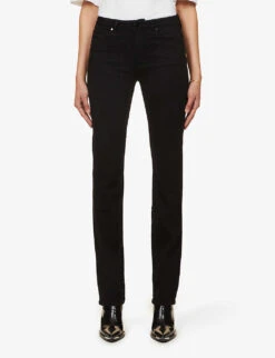 Paige Hoxton Straight High-rise Jeans 11 Paige Hoxton Straight High-rise Jeans -Women Clothing Store 188 3002369 18515212139 BLACKSHADOW ALT02