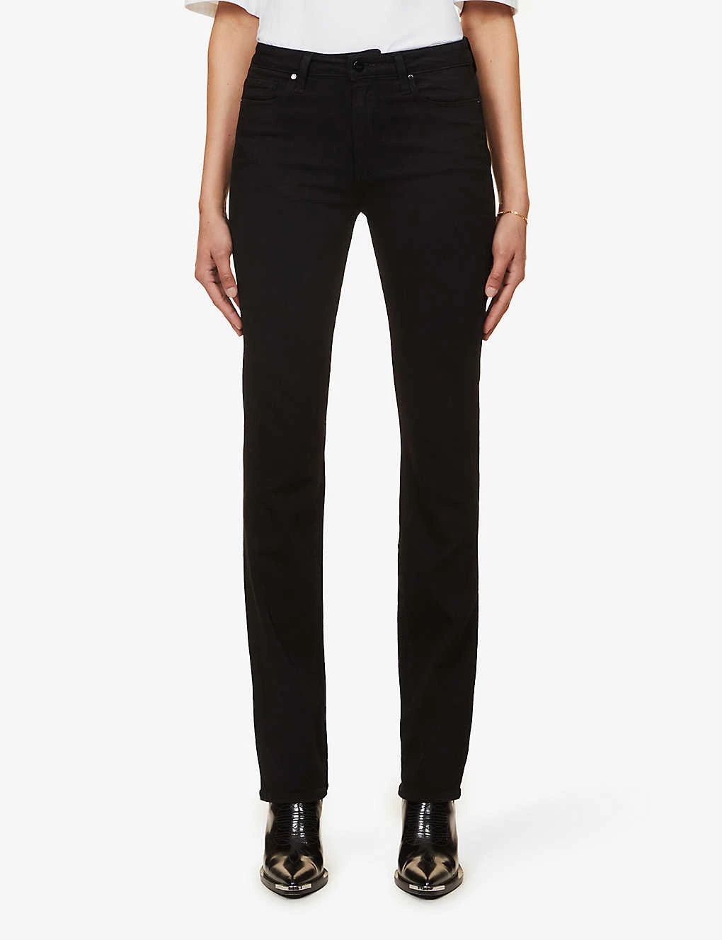 Paige Hoxton Straight High-rise Jeans 4 Paige Hoxton Straight High-rise Jeans - Image 4