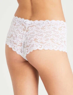 HANRO Moments Stretch-lace Maxi Briefs -Women Clothing Store 218 1000262 071447 WHITE ALT02