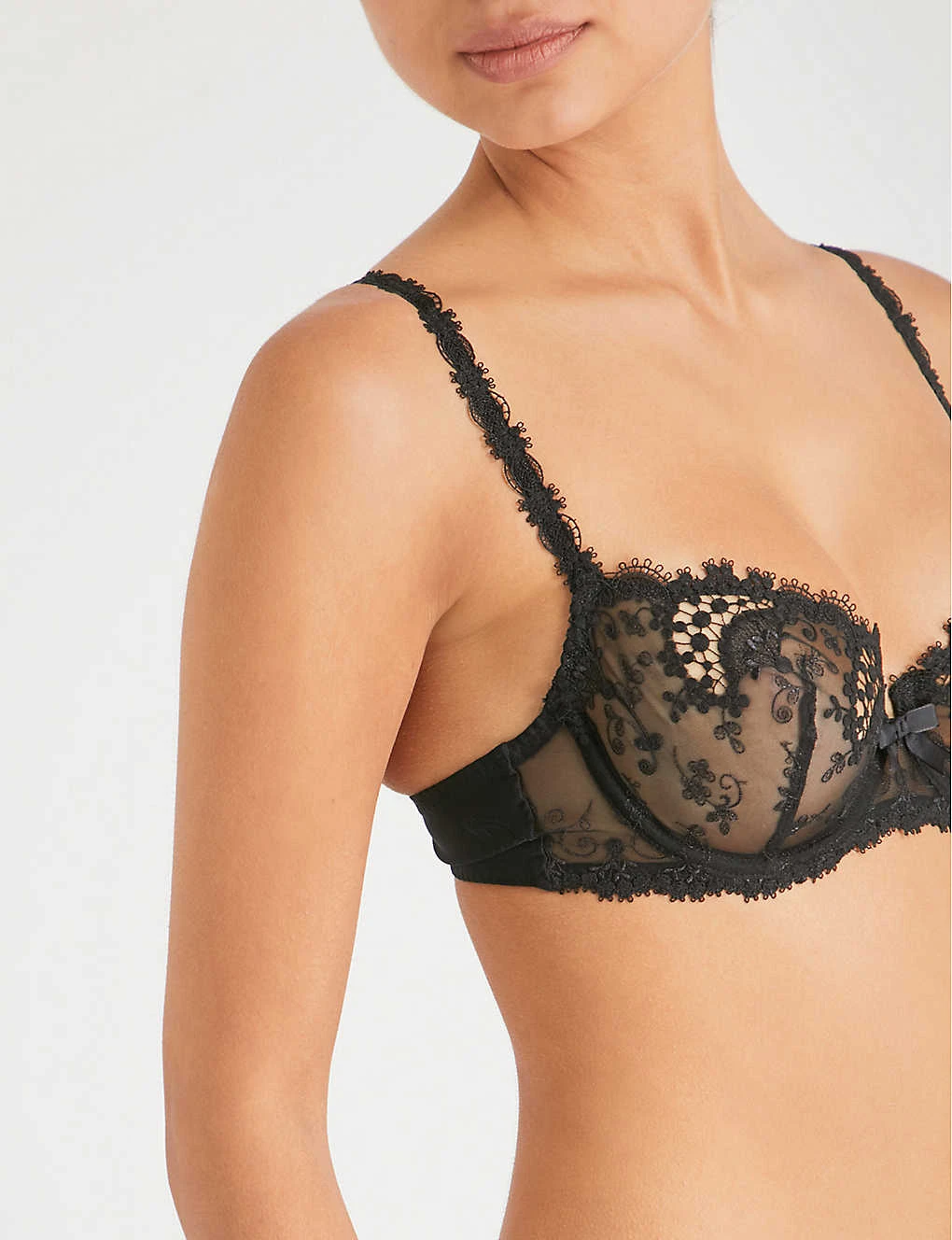 Simone Perele Wish Stretch-tulle And Lace Underwired Half-cup Bra 5 Simone Perele Wish Stretch-tulle And Lace Underwired Half-cup Bra - Image 5