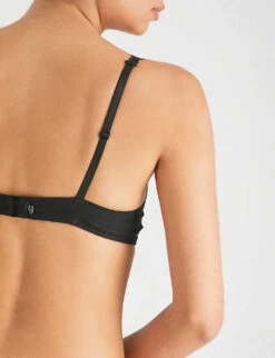 Simone Perele Wish Stretch-tulle And Lace Underwired Half-cup Bra 12 Simone Perele Wish Stretch-tulle And Lace Underwired Half-cup Bra -Women Clothing Store 218 3001897 12B330 BLACK ALT04