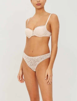 Aubade Rosessence Lace Thong 7 Aubade Rosessence Lace Thong -Women Clothing Store 218 3003319 HK26 NUDEDETE ALT01