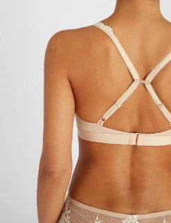 Wacoal Embrace Lace Stretch-lace Soft-cup Bra -Women Clothing Store 218 76029603 WA852191BLK NUDE ALT04