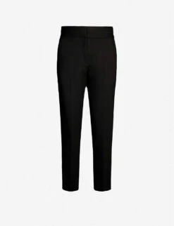 Sandro Tapered High-rise Stretch-woven Trousers