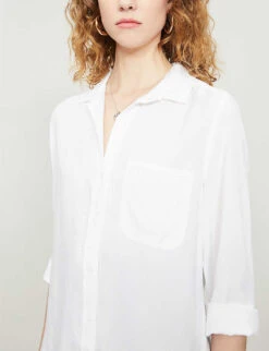 Loose-fit Woven Shirt -Women Clothing Store R00105079 WHITE ALT03