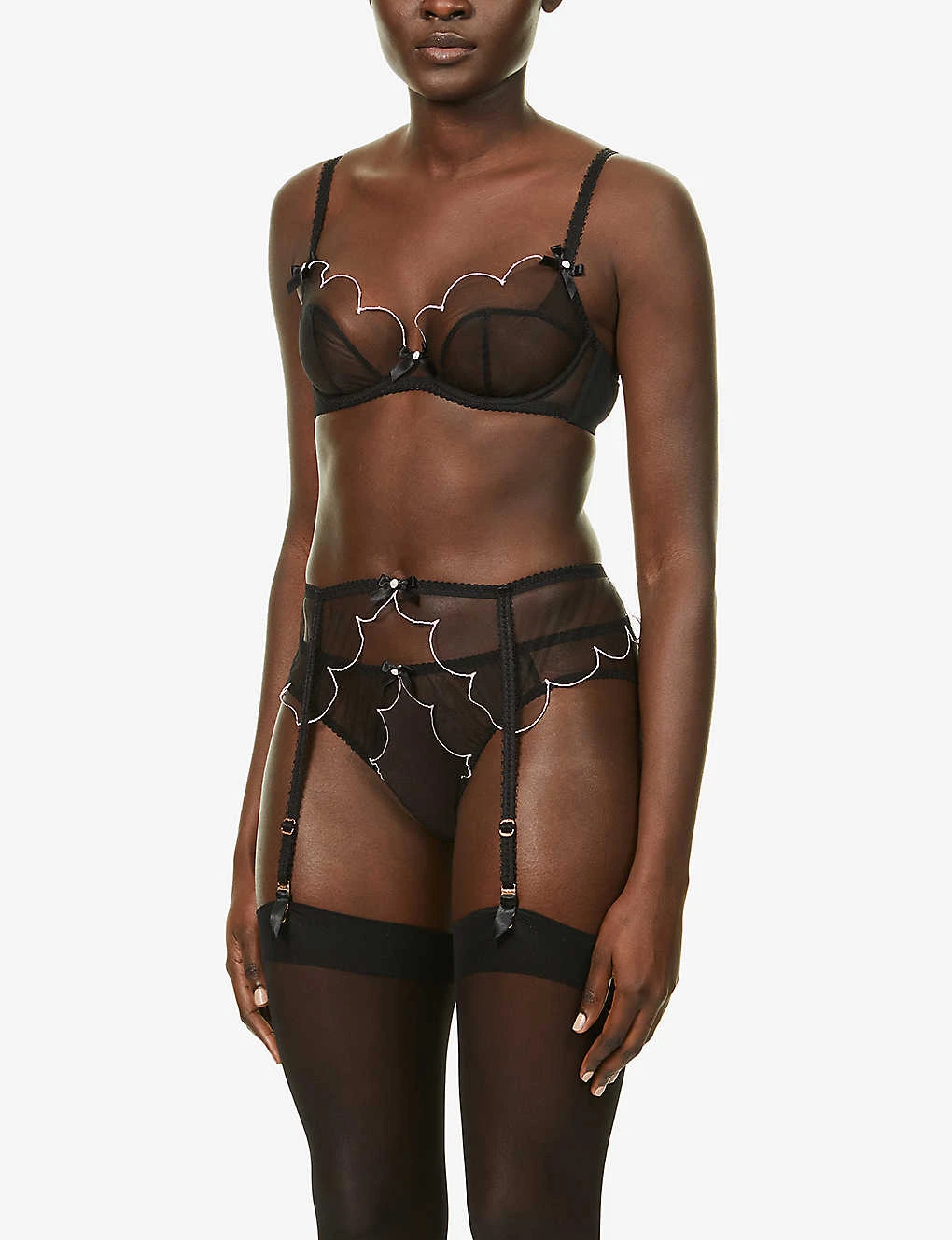 AGENT PROVOCATEUR Lorna Mesh Suspender Belt 2 AGENT PROVOCATEUR Lorna Mesh Suspender Belt - Image 2