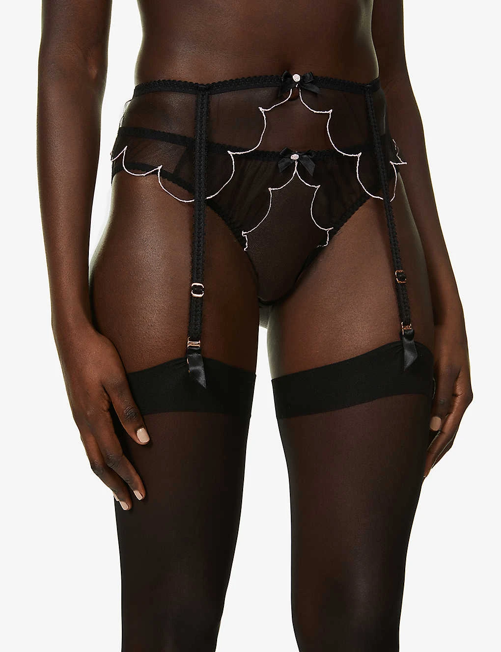 AGENT PROVOCATEUR Lorna Mesh Suspender Belt 3 AGENT PROVOCATEUR Lorna Mesh Suspender Belt - Image 3