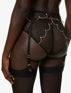 AGENT PROVOCATEUR Lorna Mesh Suspender Belt 8 AGENT PROVOCATEUR Lorna Mesh Suspender Belt -Women Clothing Store R00137920 BLACKPINK ALT03