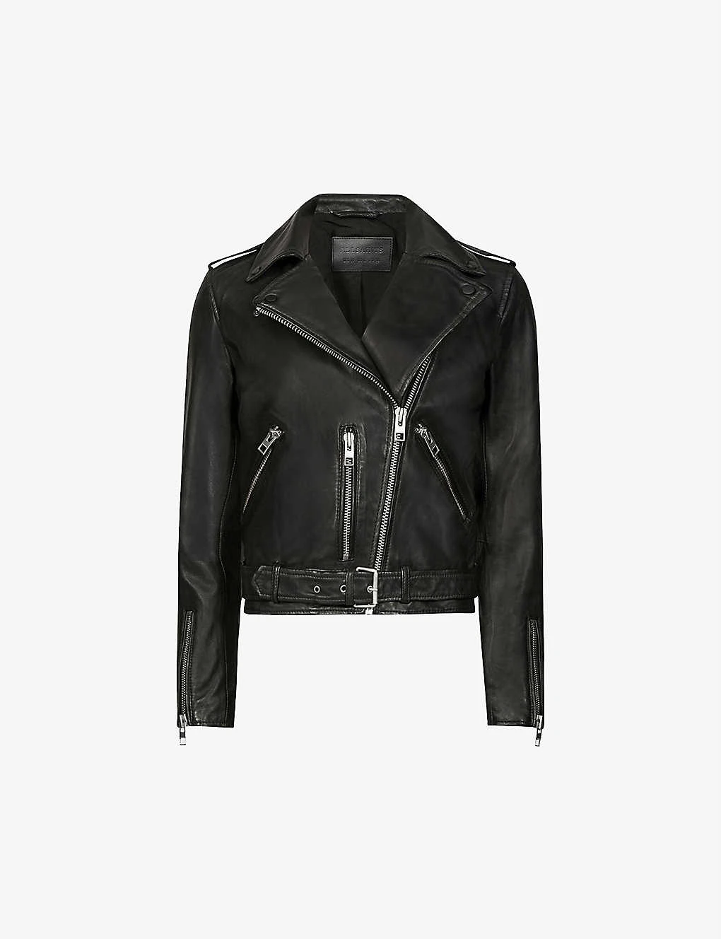 AllSaints Balfern Leather Biker Jacket 2 AllSaints Balfern Leather Biker Jacket - Image 2