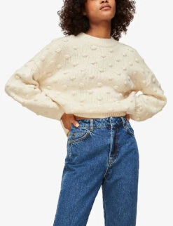 Whistles Authentic Slim-leg High-rise Cropped Organic-denim Jeans -Women Clothing Store R03731068 BLUE ALT04