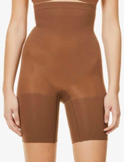 Spanx High Power Stretch-woven Shorts -Women Clothing Store R03750100 CHESNUTBROWN ALT02