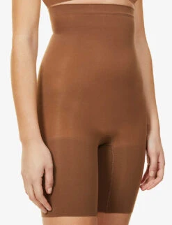 Spanx High Power Stretch-woven Shorts -Women Clothing Store R03750100 CHESNUTBROWN ALT04