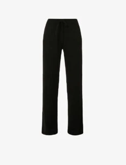 Wide-leg High-rise Cashmere Trousers