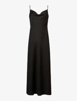 AllSaints Hadley Satin Midi Dress