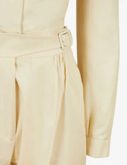 Pre-loved Aquascutum Cotton-blend Two-piece Set -Women Clothing Store R03773975 CREAM ALT02