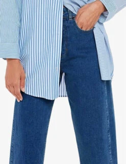 Whistles Barrel High-rise Straight-leg Jeans 7 Whistles Barrel High-rise Straight-leg Jeans -Women Clothing Store R03777969 BLUE ALT02