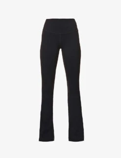 Raquel Flared High-rise Stretch-woven Leggings