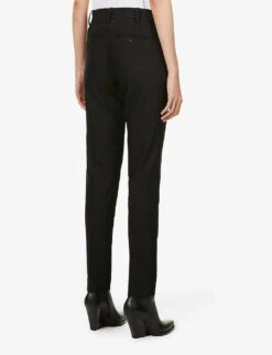 Zadig & Voltaire Prune Strass Mid-rise Woven Trousers -Women Clothing Store R03799391 NOIR ALT03
