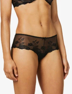 Aubade Softessence High-rise Mesh Briefs 7 Aubade Softessence High-rise Mesh Briefs -Women Clothing Store R03808092 NOIR ALT02