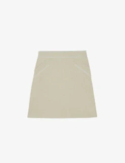 CLAUDIE PIERLOT Macbis Straight-cut Organic Cotton-blend Mini Skirt