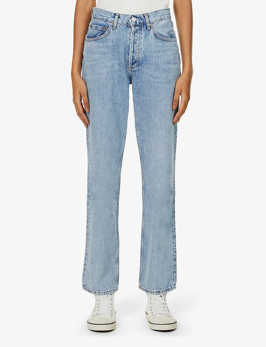 AGOLDE Lana Straight-leg Mid-rise Organic-cotton Denim Jeans 3 AGOLDE Lana Straight-leg Mid-rise Organic-cotton Denim Jeans - Image 3