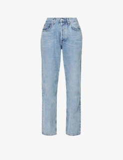 AGOLDE Lana Straight-leg Mid-rise Organic-cotton Denim Jeans