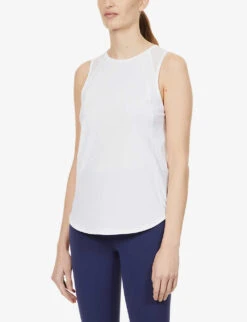 Lululemon Sculpt Sleeveless Stretch-knit Top -Women Clothing Store R03897524 WHITE ALT02