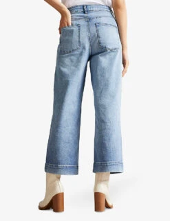 Ted Baker Roseum Wide-leg Cropped Stretch-denim Jeans 7 Ted Baker Roseum Wide-leg Cropped Stretch-denim Jeans -Women Clothing Store R03907652 LTWASH ALT03