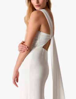 Whistles Thelma Wide-leg Woven Wedding Jumpsuit 8 Whistles Thelma Wide-leg Woven Wedding Jumpsuit -Women Clothing Store R03920210 CREAM ALT02