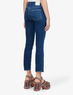 Paige Cindy Straight-leg High-rise Stretch-denim Jeans -Women Clothing Store R03941948 SOLEIL ALT03