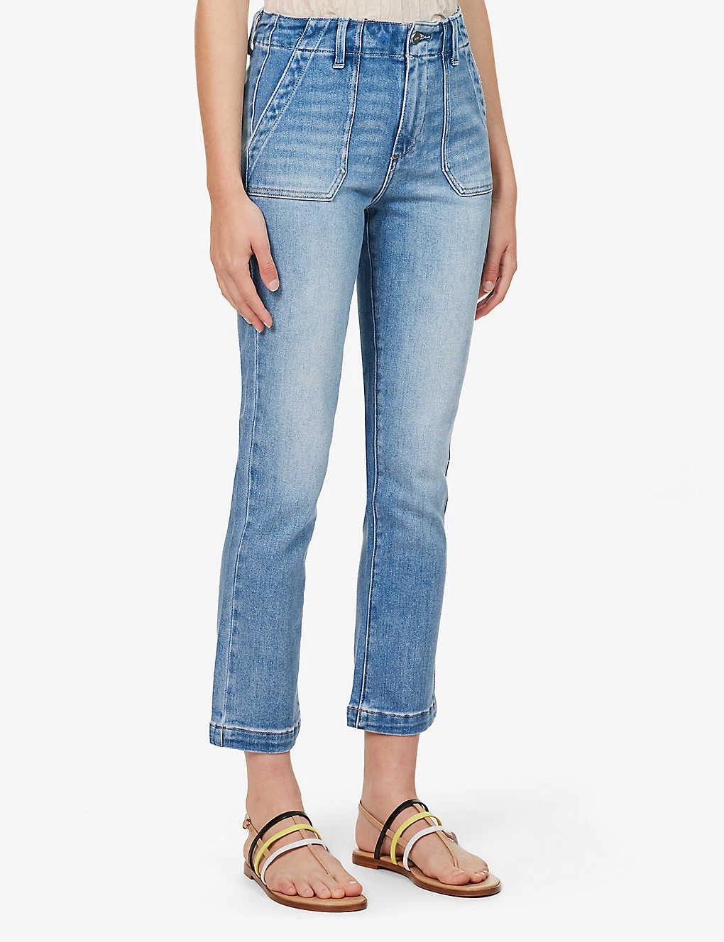 Paige Mayslie Straight-leg Mid-rise Stretch-denim Jeans 3 Paige Mayslie Straight-leg Mid-rise Stretch-denim Jeans - Image 3