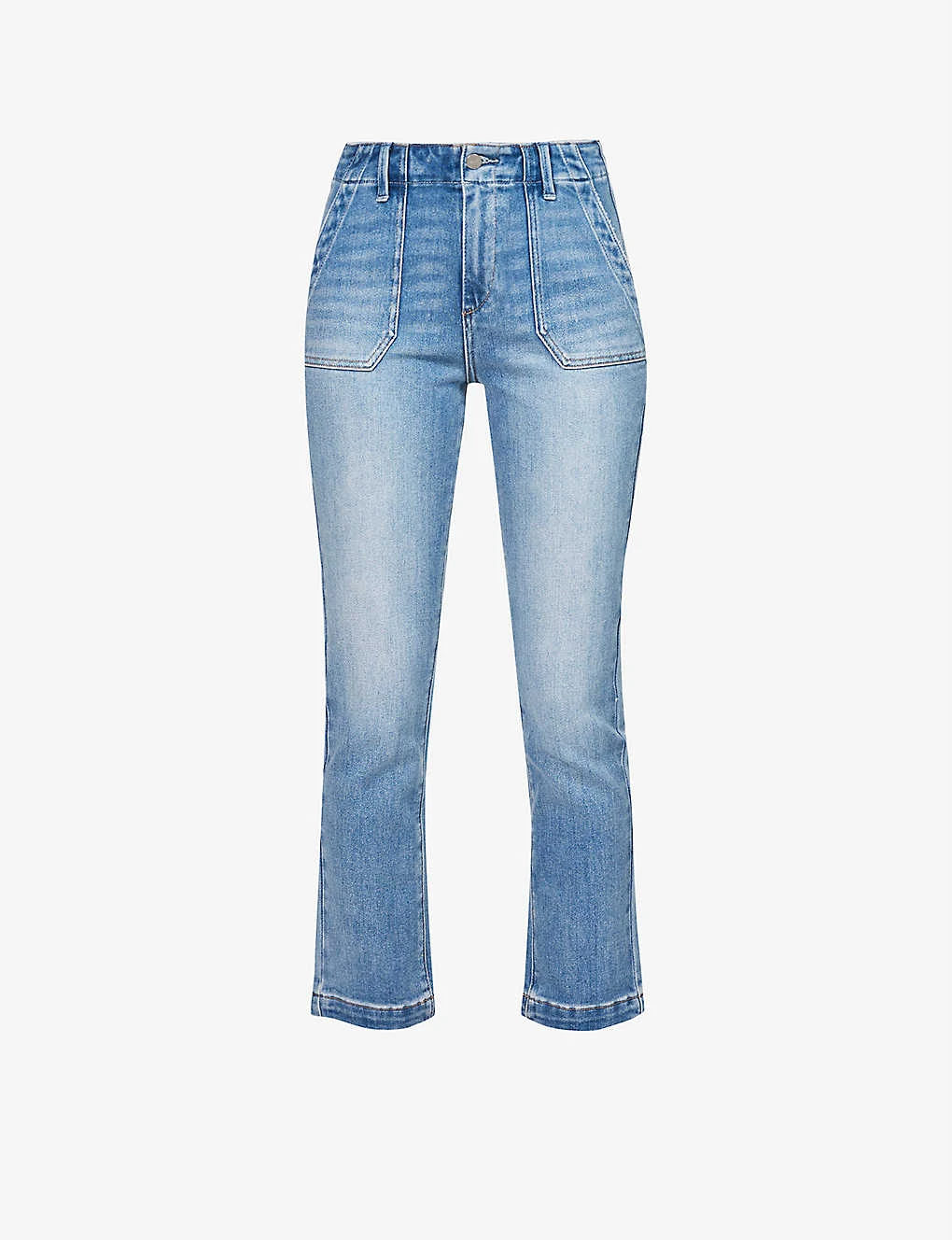 Paige Mayslie Straight-leg Mid-rise Stretch-denim Jeans 1 Paige Mayslie Straight-leg Mid-rise Stretch-denim Jeans