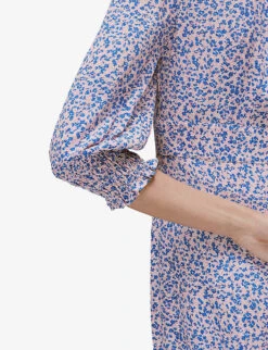 Whistles Floral-print Crepe Midi Dress -Women Clothing Store R03942765 MULTICOLOURED ALT05