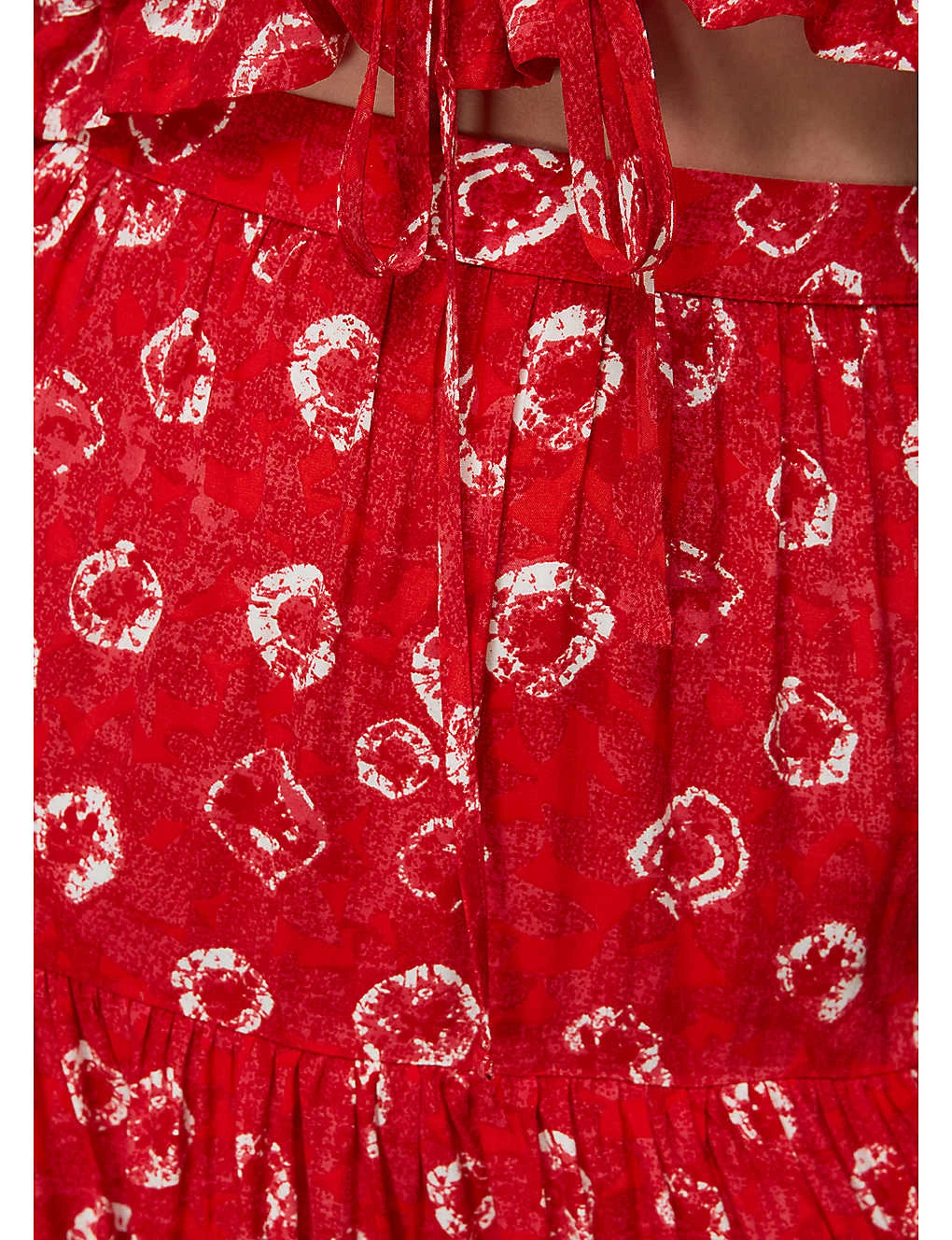 Whistles Tie-dye Tiered Woven Midi Skirt 6 Whistles Tie-dye Tiered Woven Midi Skirt - Image 6
