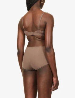 Fits Everybody High-neck Stretch-woven Body -Women Clothing Store R03958591 UMBER ALT03