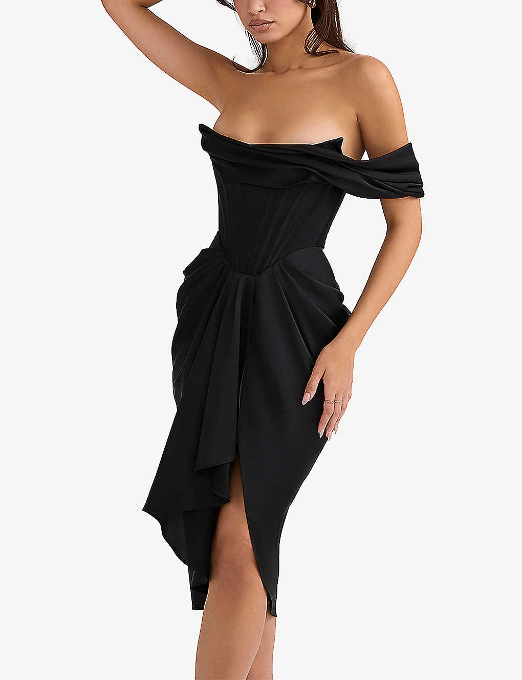 Janis Corset Satin Midi Dress 3 Janis Corset Satin Midi Dress - Image 3