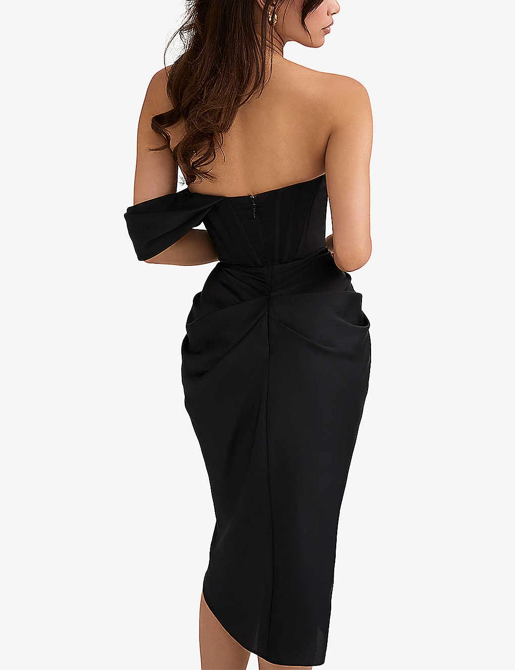 Janis Corset Satin Midi Dress 4 Janis Corset Satin Midi Dress - Image 4