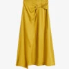 Ted Baker Jaune Tied-waist High-waisted Woven Midi Skirt