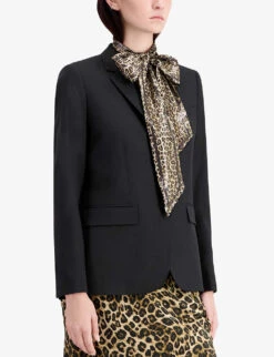 THE KOOPLES Single-breasted Wool Blazer -Women Clothing Store R03977098 BLA01 ALT02