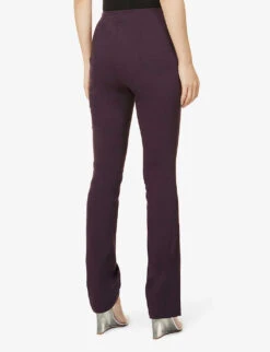 Laurel Darted-back Straight-leg High-rise Stretch-woven Trousers -Women Clothing Store R03982030 NIGHTSHADE ALT03
