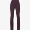 Laurel Darted-back Straight-leg High-rise Stretch-woven Trousers