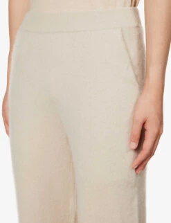 Hotoveli Tapered Mid-rise Cashmere Jogging Bottoms -Women Clothing Store R03994601 CHALK ALT04