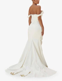 Delphine Sleeveless Satin Maxi Dress -Women Clothing Store R03998257 IVORY ALT03