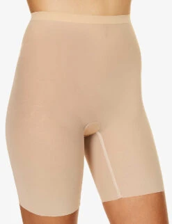 Wolford Semi-sheer High-rise Stretch-tulle Shorts -Women Clothing Store R04000746 CLAY ALT02