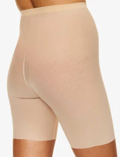 Wolford Semi-sheer High-rise Stretch-tulle Shorts -Women Clothing Store R04000746 CLAY ALT03