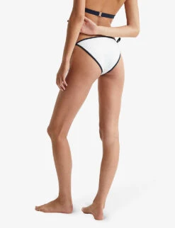 Reiss Rutha Side-tie Low-rise Bikini Briefs -Women Clothing Store R04001923 WHITENAVY ALT03