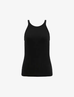 Reiss Louisa Ribbed Stretch-cotton Cami Top