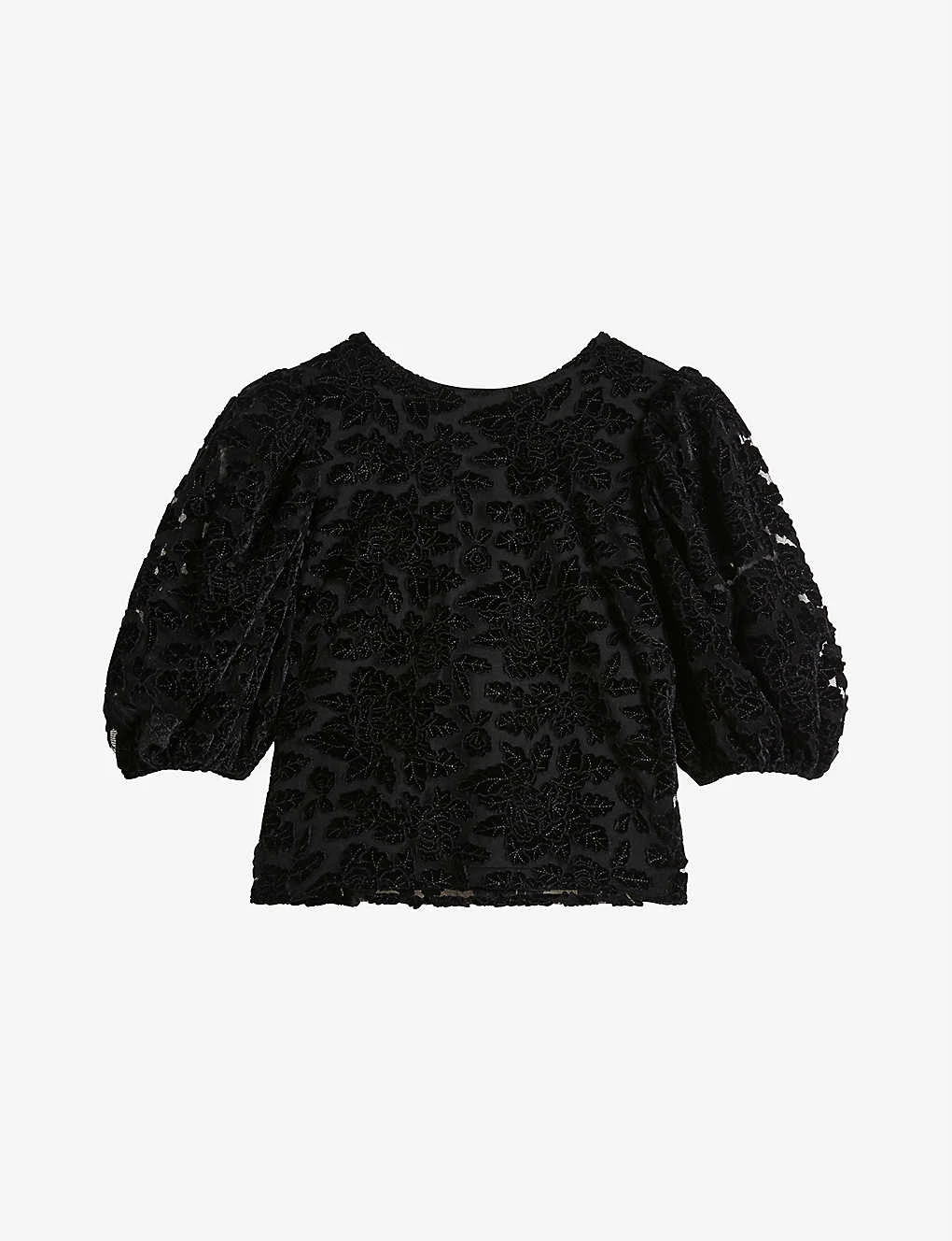 Ted Baker Indyia Floral-devoré Woven Top 1 Ted Baker Indyia Floral-devoré Woven Top